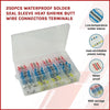 250PCS Waterproof Solder Seal Sleeve Heat Shrink Butt Wire Connectors Terminals