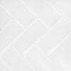 Tiles 3D Peel and Stick Wall Tile Herringbone White 10 Sheets