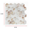 Tiles 3D Peel and Stick Wall Tile Shell Mosaic 10 Sheets