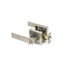 Door Handle Set Lever Key Lock Function Square Satin Nickel