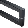 Entrance Door Pull Handle Matte Black 800mm