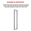 Entrance Door Pull Handle Brushed satin 1500mm