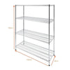 Modular Wire Storage Shelf 1500 x 600 x 1800mm Steel Shelving