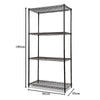 Modular Wire Storage Shelf 900 x 350 x 1800mm Steel Shelving