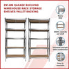 2 x 1.8M Garage Shelving Warehouse Rack Storage Shelves Pallet Racking