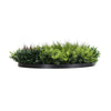 Slimline Artificial Green Wall Disc Art 90cm Green Field UV Resistant (Black)