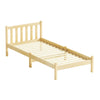 Artiss Bed Frame Wooden Single Size SOFIE Pine Timber Mattress Base OAK