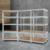 Giants 5x1.8M Warehouse Shelving Rack Racking Garage Metal Storage Shelves