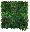 Elegant Red Rose Vertical Garden / Green Wall UV Resistant 100cm x 100cm